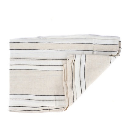 Het Provence tafelkleed - naturel zwart-wit - 150x300