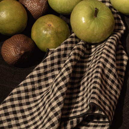 De picknickservet - naturel zwart - 45x45