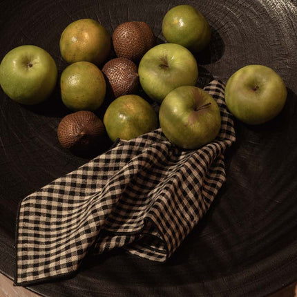 De picknickservet - naturel zwart - 45x45