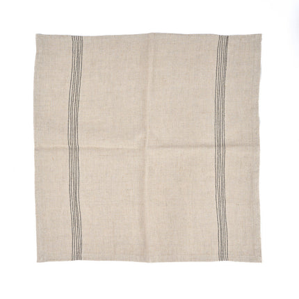 De Lint Biscuit Servet - Naturel Zwart - 45x45