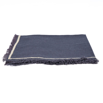 Het Toscaanse servet - Zwart naturel - 45x45