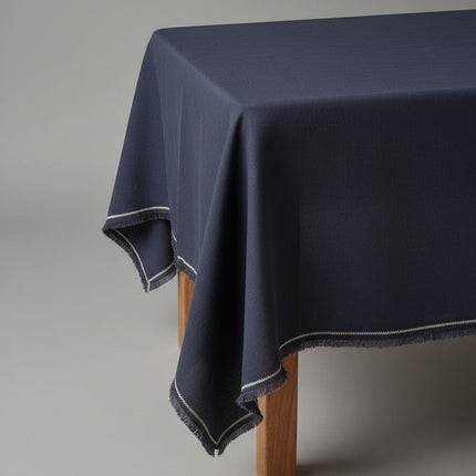 Het Toscaanse tafelkleed - Zwart Naturel - 150x300