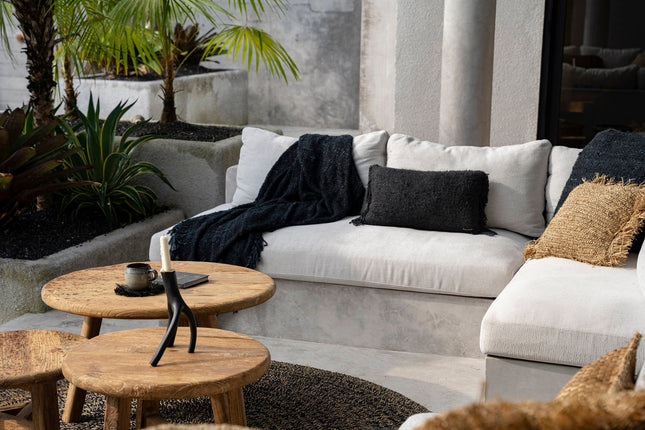 De Oh My Gee kussenhoes - zwart-marineblauw - 30x50