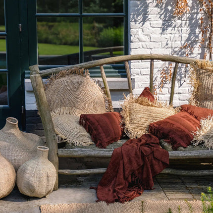 De Oh My Gee kussenhoes - bordeaux fluweel - 30x50