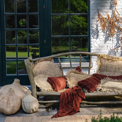 De Oh My Gee kussenhoes - bordeaux fluweel - 30x50