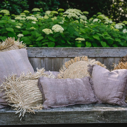 Oh My Gee kussenhoes - betonkleurig fluweel - 30x50