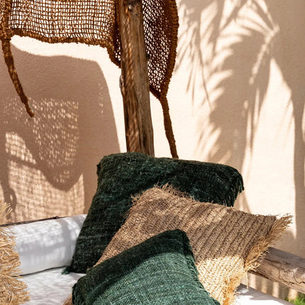 De Oh My Gee kussenhoes - bosgroen - 60 x 60 cm