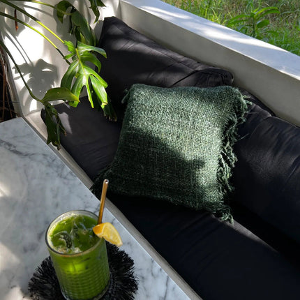 De Oh My Gee kussenhoes - bosgroen - 60 x 60 cm