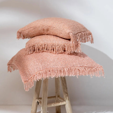 The Oh My Gee kussenhoes - zalmroze - 40x40