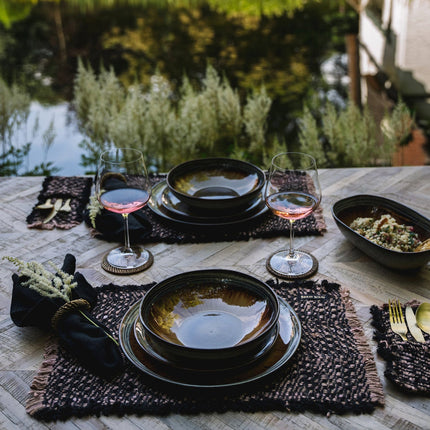 De Oh My Gee-placemat - zwart koper