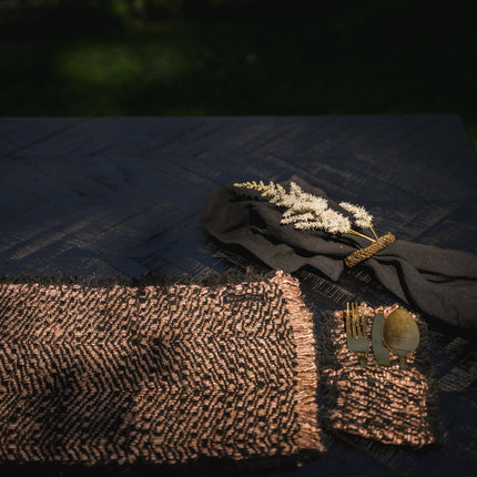 De Oh My Gee-placemat - zwart koper