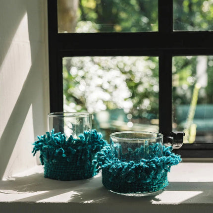 De Oh My Gee kaarsenhouder - aqua - S