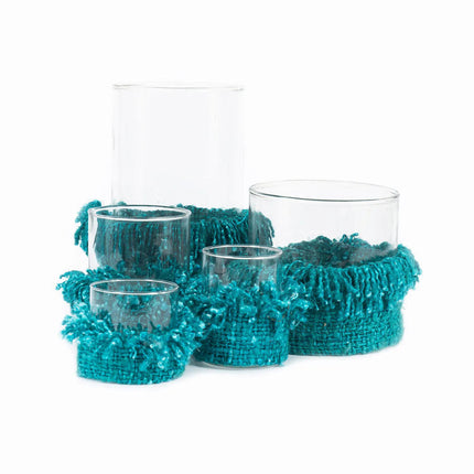 De Oh My Gee kaarsenhouder - aqua - S