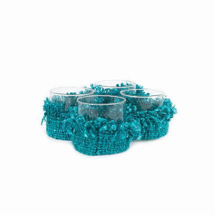 De Oh My Gee kaarsenhouder - aqua - S