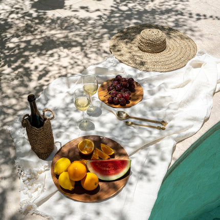 Linnen tafellaken - wit - 150x250