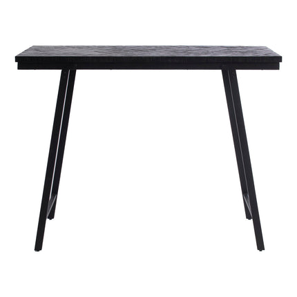 De Visgraat hoge tafel - zwart - 140 cm