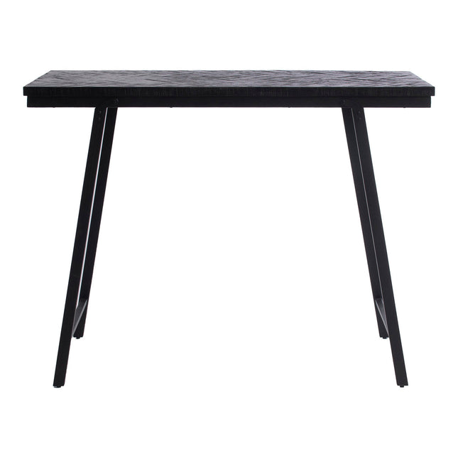 De Visgraat hoge tafel - zwart - 140 cm