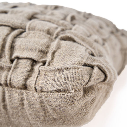 De linnen Crosier kussenhoes - naturel