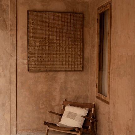 The Linen Threads kussenhoes - wit/naturel