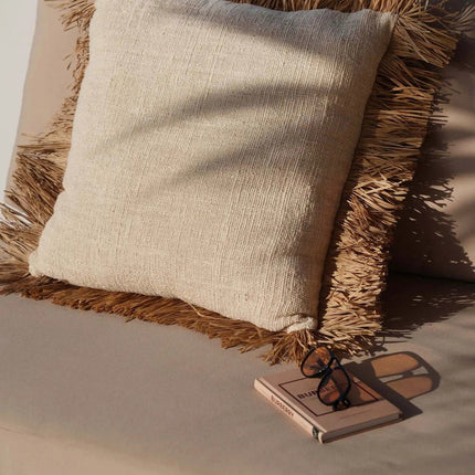 De Saint Tropez kussenhoes - natuurlijk wit - 60x60