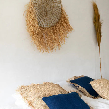 De Saint Tropez kussenhoes - Blauw naturel - 30x50