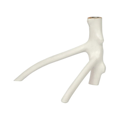 Kandelaar met drie takken - wit