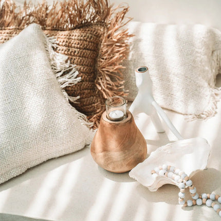 Kandelaar met drie takken - wit