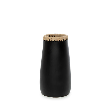 De Stiekeme Vaas - Zwart Naturel - M