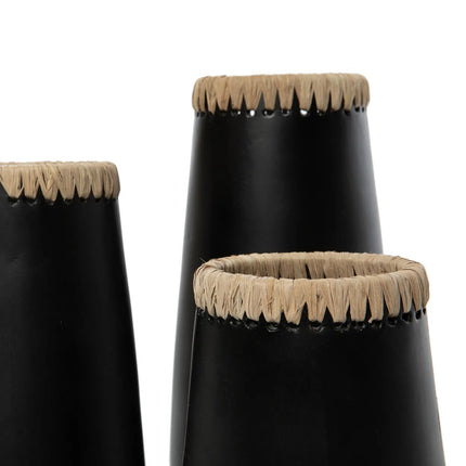 De Stiekeme Vaas - Zwart Naturel - M