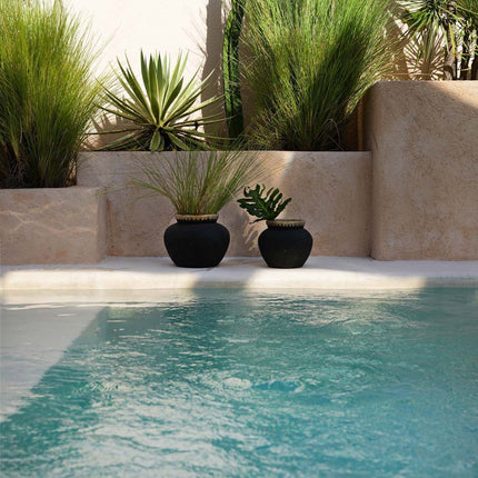 De Styly-vaas - zwart/naturel - S