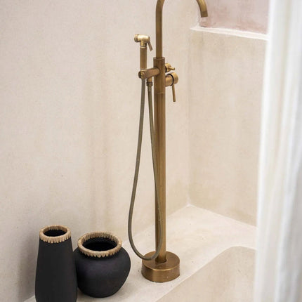 De Styly-vaas - zwart/naturel - S