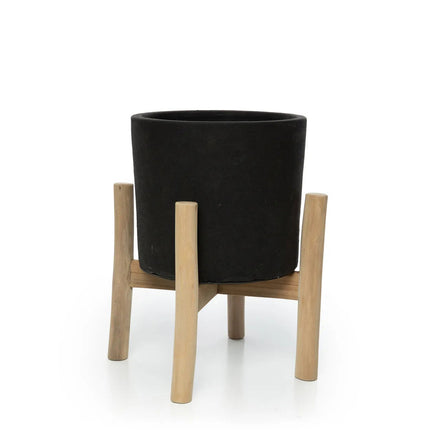 De Houtskool Laag - Zwart naturel - S