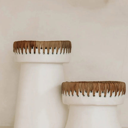 De mooie kandelaar - wit naturel - S