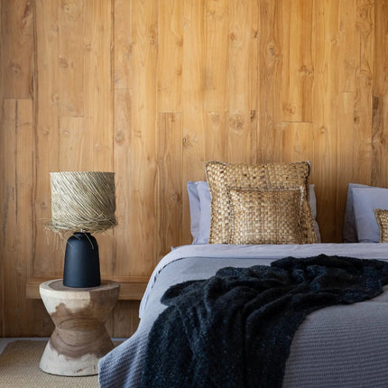 De Pandan Tafellamp - Zwart/Naturel