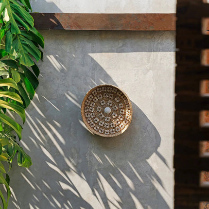 De Caribe Schelpenbord - Natuurlijk Wit - M