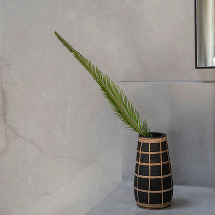 De Cutie Vaas - Zwart Naturel - M