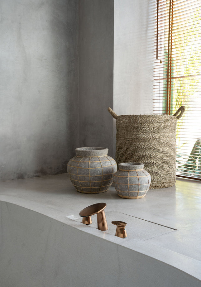 De Belly-vaas - Beton naturel - S
