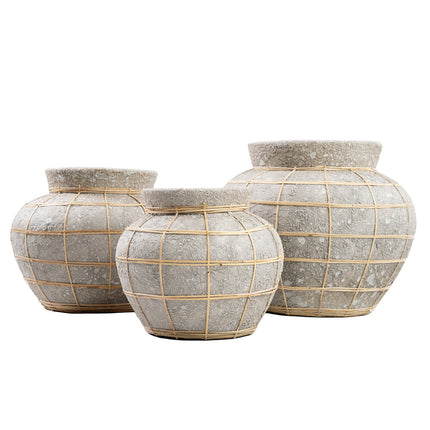 De Belly-vaas - Beton naturel - S