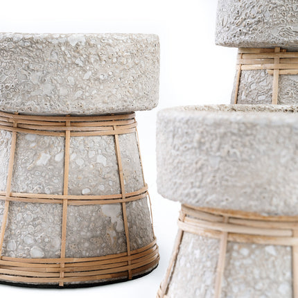 De Serene kandelaar - Beton naturel - L
