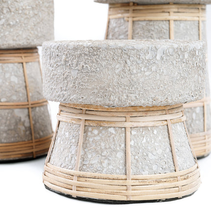 De Serene kandelaar - Beton naturel - L