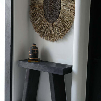 De Whoopy-vaas - zwart/naturel - L