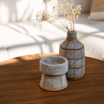 De Whoopy Vaas - Beton Naturel - L