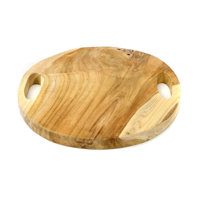 Dienblad van teakwortel - naturel - M