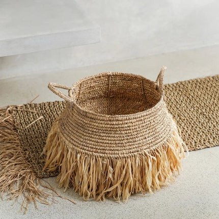 De Raffia Deluxe-manden - Naturel - Groot