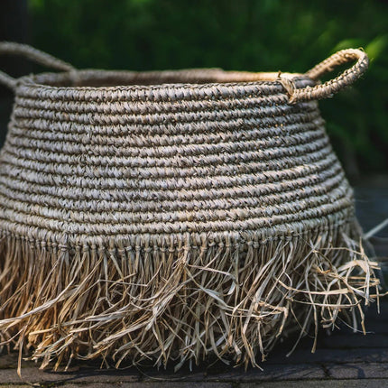 De Raffia Deluxe-manden - Naturel - Groot