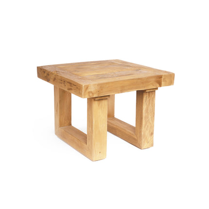 Gerecycled teakhouten bijzettafel - naturel