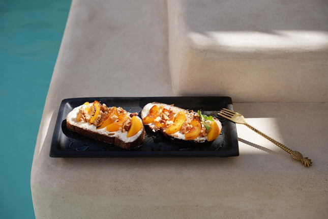 Het gebrande sushibord - Zwart - L