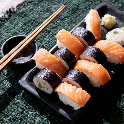 Het gebrande sushibord - Zwart - L