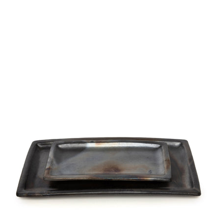 Het gebrande sushibord - Zwart - L