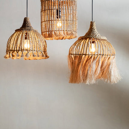 De Abaca Kwastjeshanger - Naturel - S